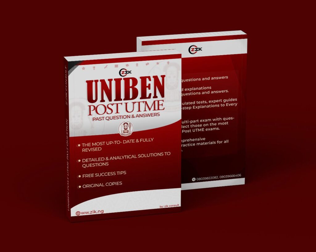 Updated UNIBEN Post-UTME Past Questions and Answers