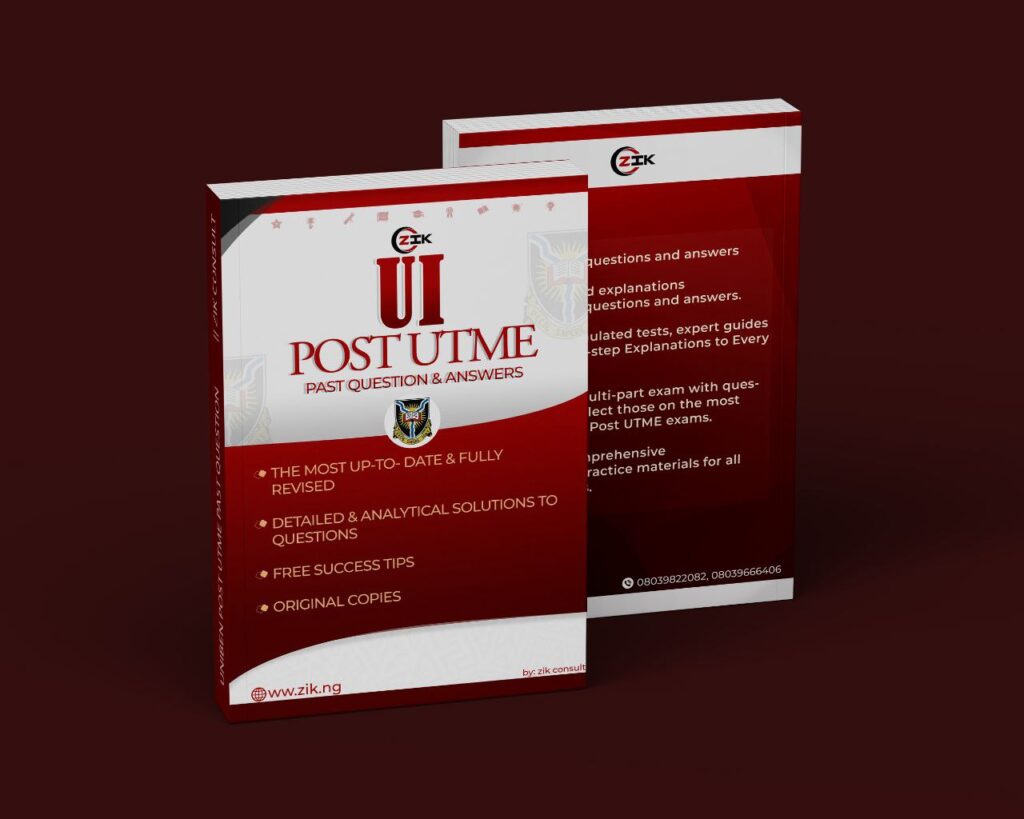 UNIVERSITY OF IBADAN (UI) POST UTME PAST QUESTIONS AND ANSWERS