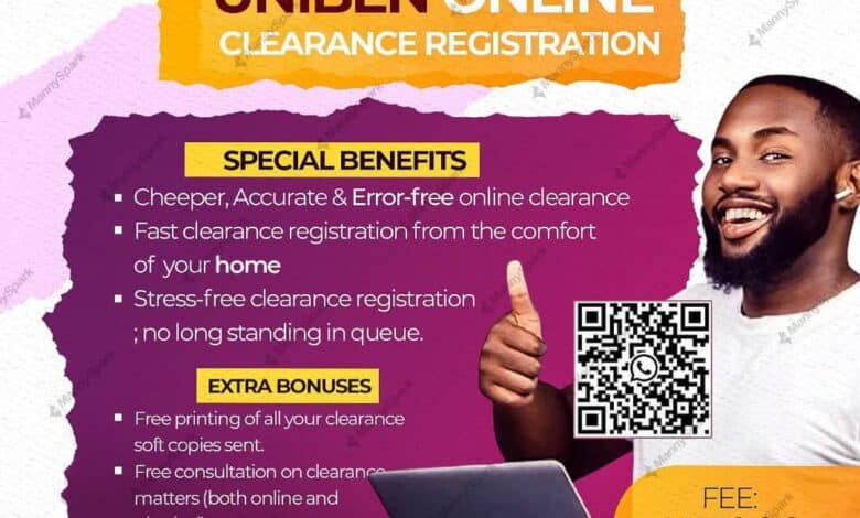 UNIBEN Clearance Made Easy – Fast, Affordable & Error-Free!