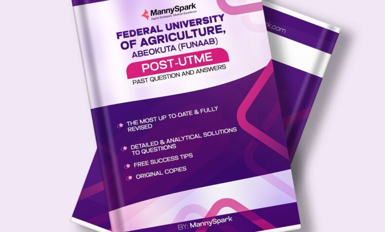 Updated FUNAAB Post UTME Past Questions and Answers