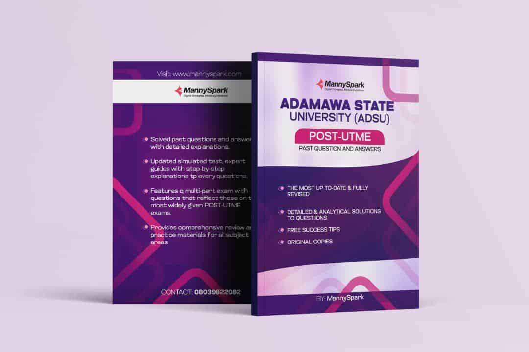Updated ADSU Post UTME Past Questions and Answers