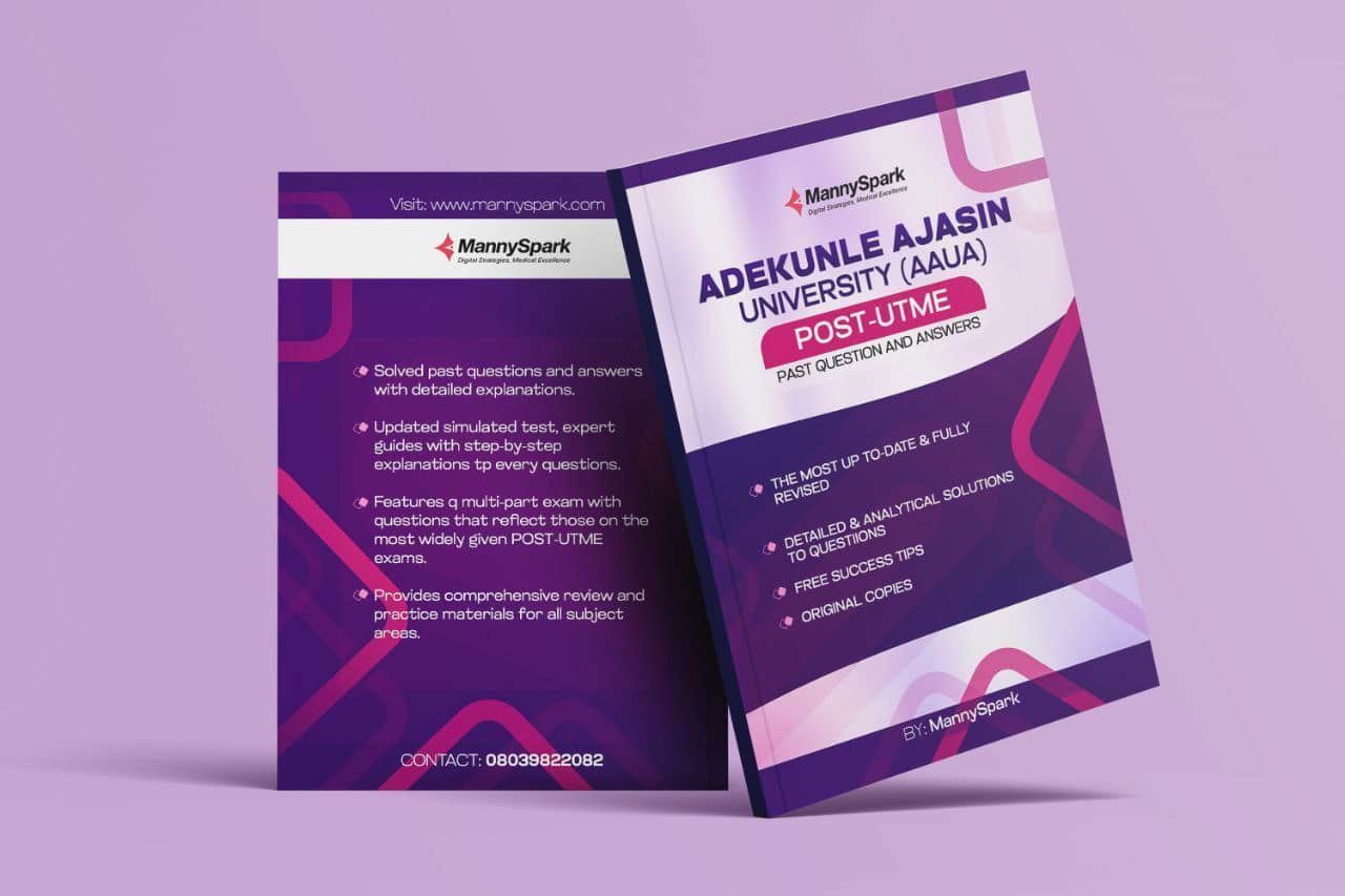 Updated AAUA Post UTME Past Questions and Answers