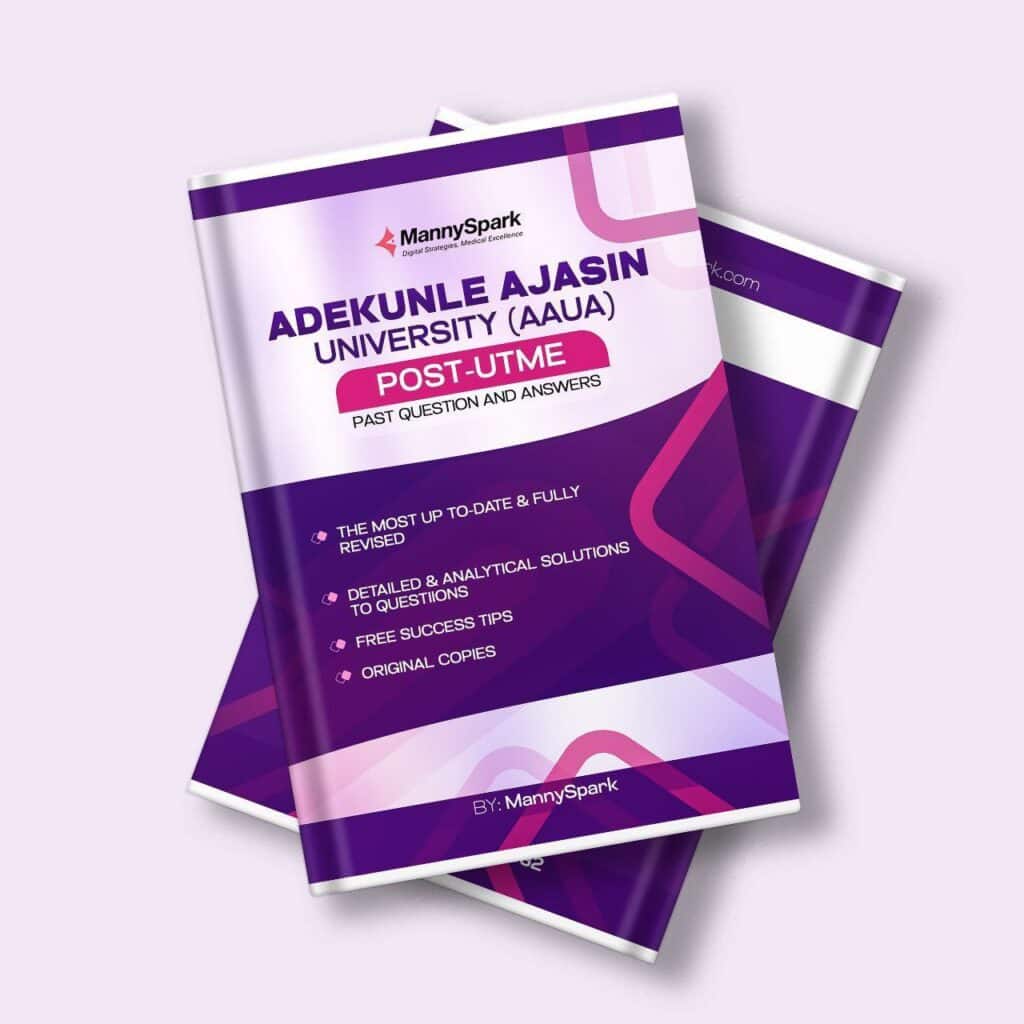 Updated AAUA Post UTME Past Questions and Answers