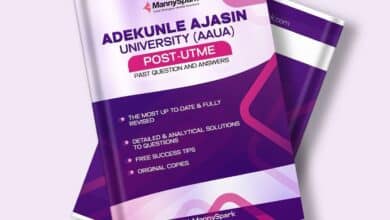 Updated AAUA Post UTME Past Questions and Answers
