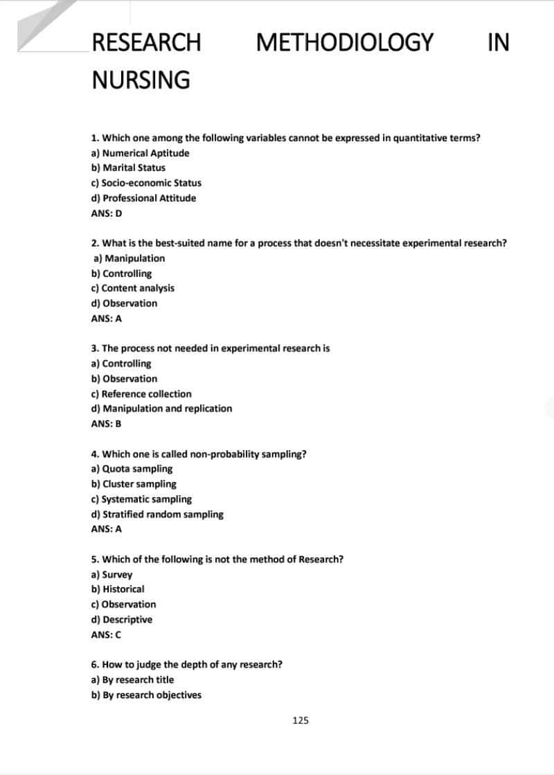 Nursing and Midwifery Council NMCN Past Questions and Answers