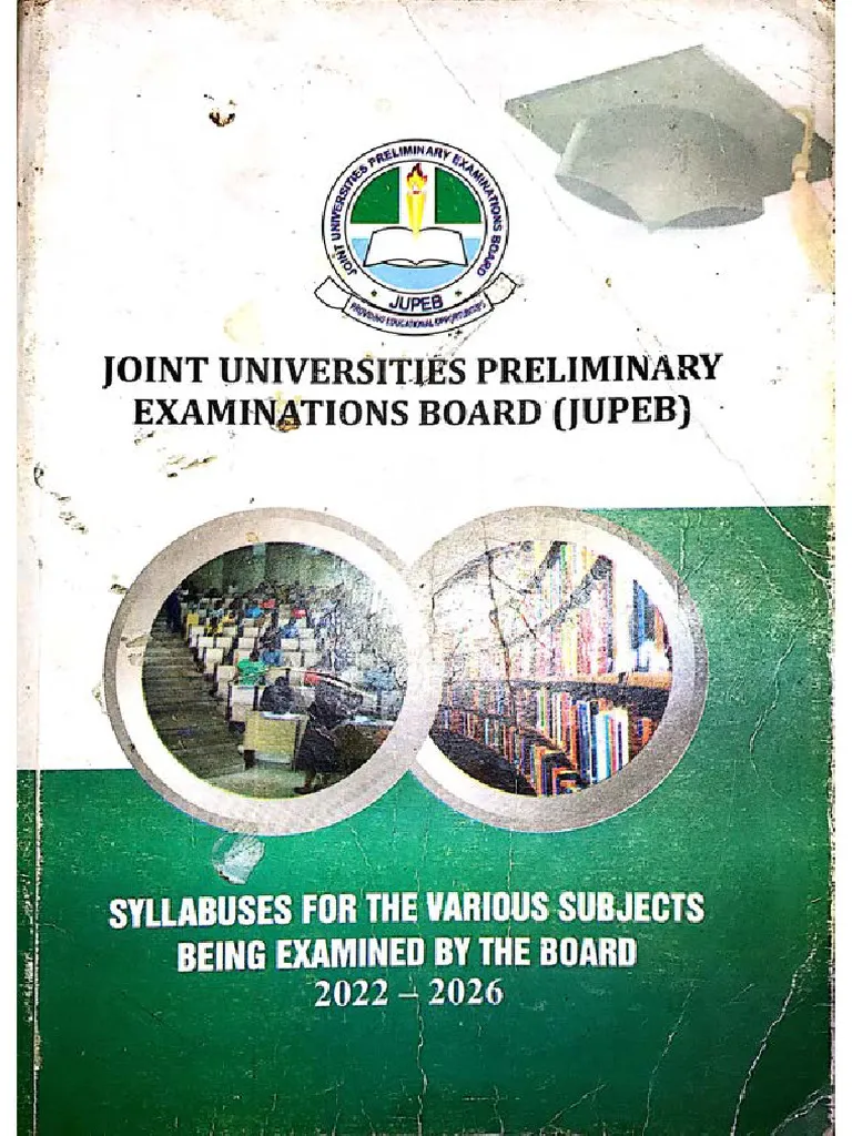 Download JUPEB Syllabus PDF for All Subjects