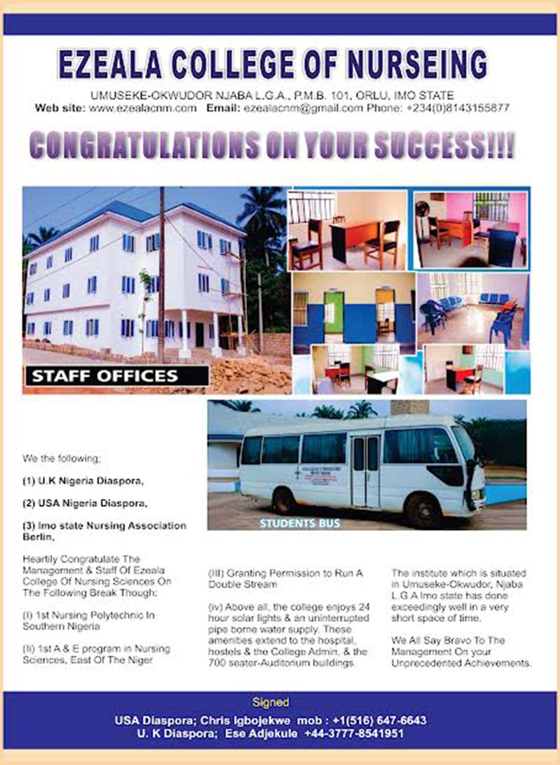 Ezeala College of Nursing