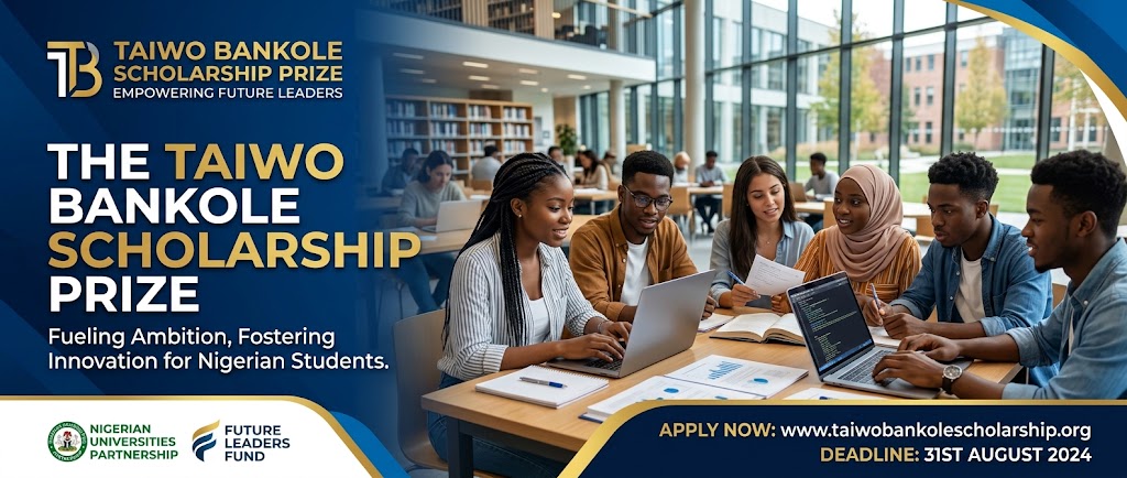 Taiwo Bankole Scholarship Prize 2026 for Ajegunle Students